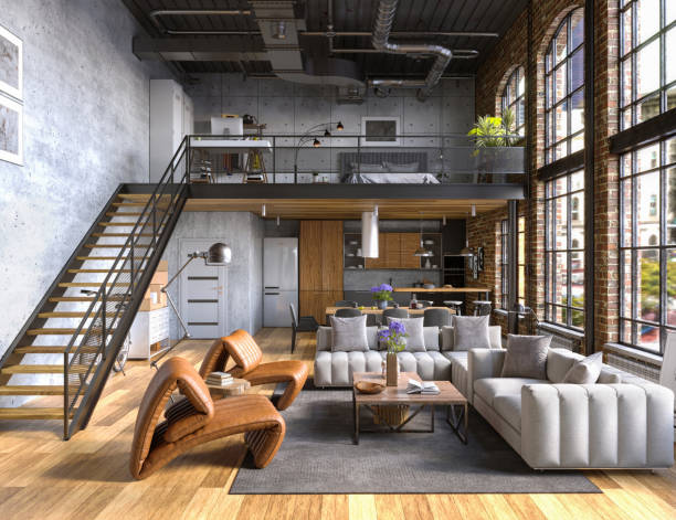 Intérieur industriel